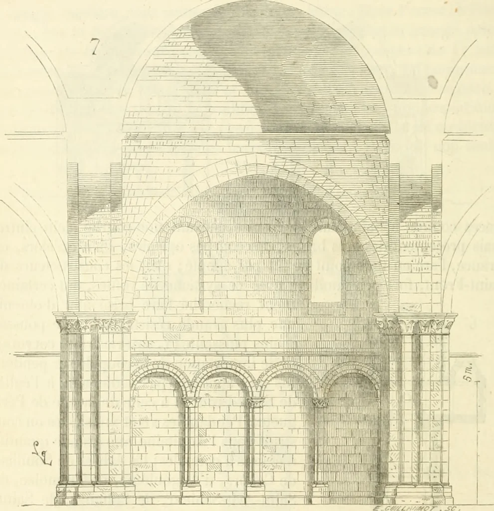 An illustration from Dictionnaire raisonné de l'architecture française du XIe au XVIe siècle, 1858, leaf 197