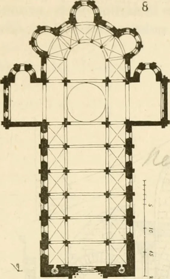 An illustration from Dictionnaire raisonné de l'architecture française du XIe au XVIe siècle, 1858, leaf 198