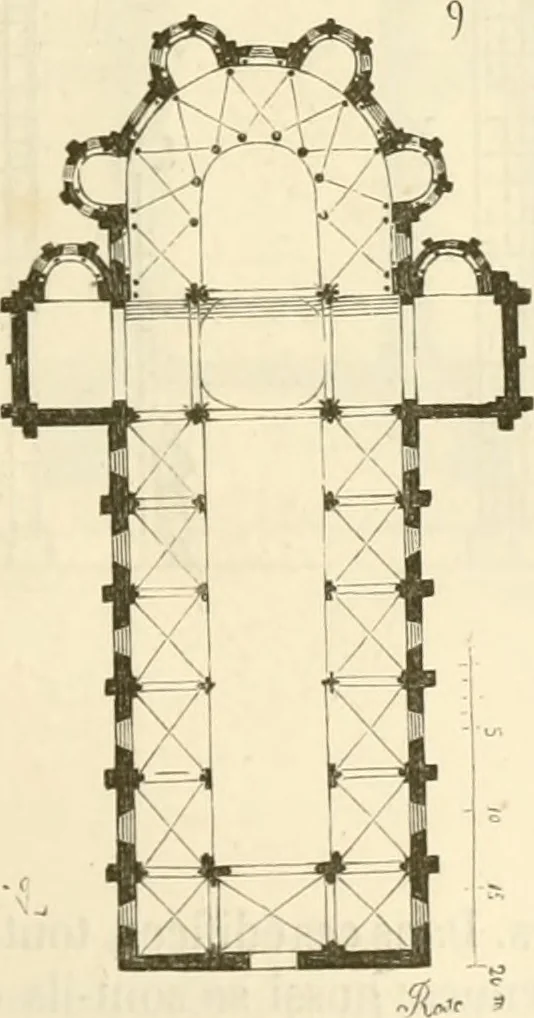 An illustration from Dictionnaire raisonné de l'architecture française du XIe au XVIe siècle, 1858, leaf 198