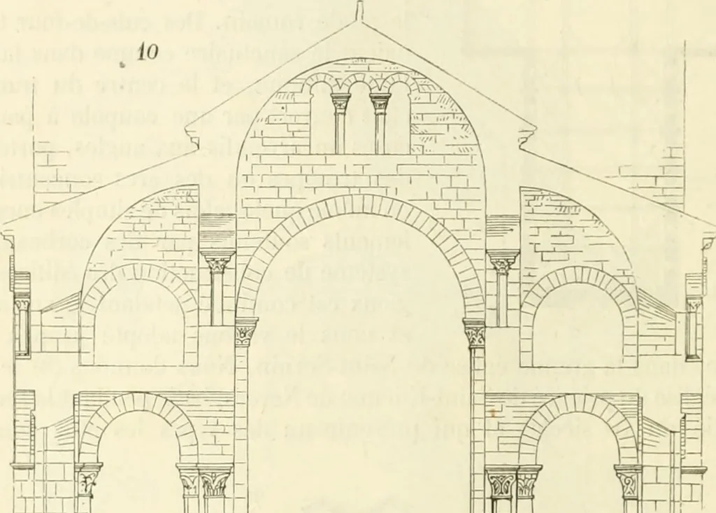 An illustration from Dictionnaire raisonné de l'architecture française du XIe au XVIe siècle, 1858, leaf 199