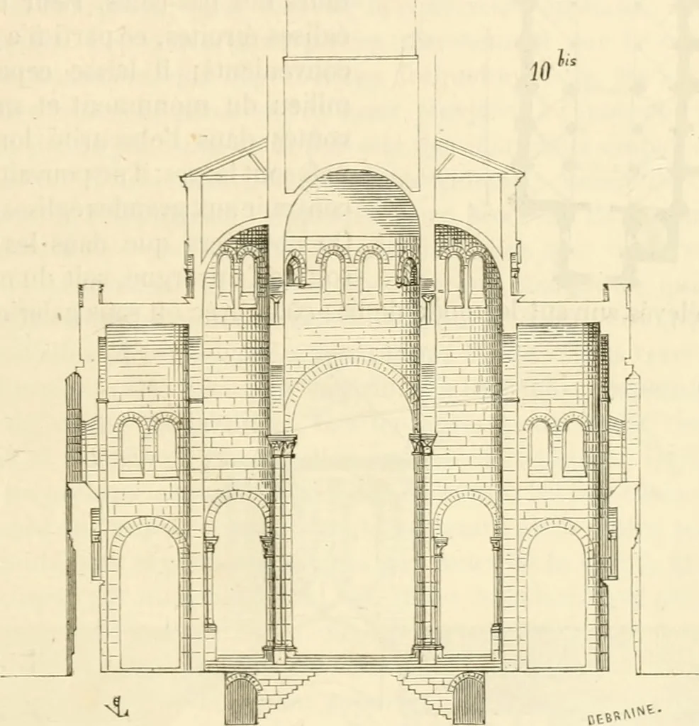 An illustration from Dictionnaire raisonné de l'architecture française du XIe au XVIe siècle, 1858, leaf 200