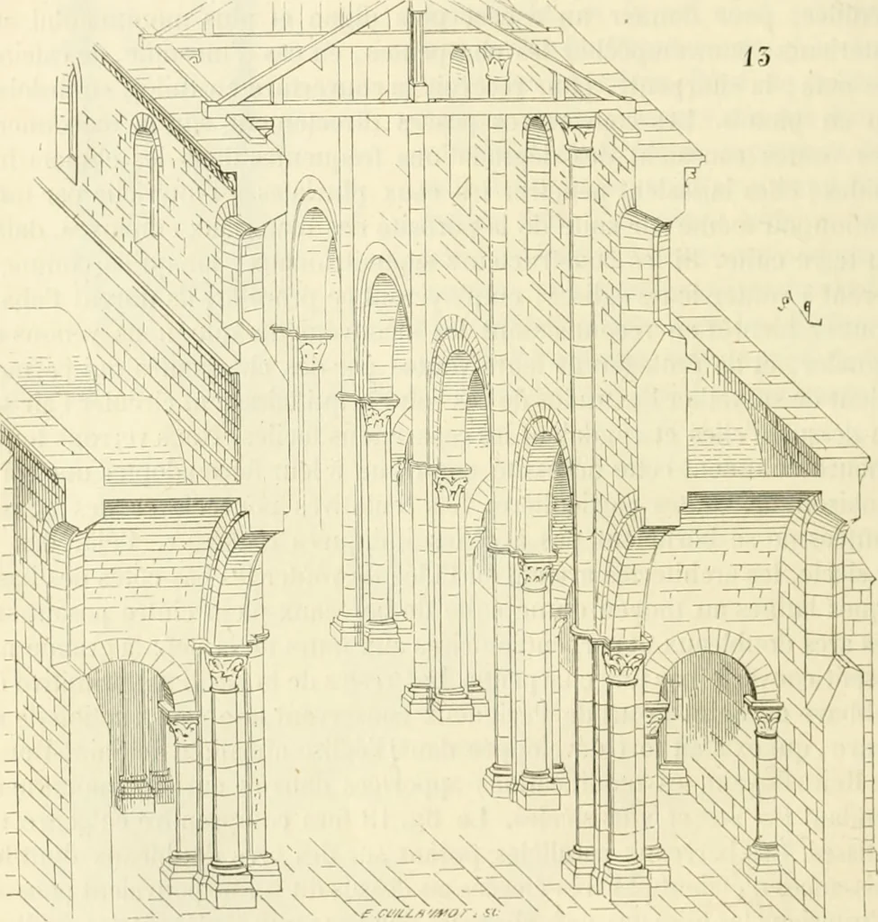 An illustration from Dictionnaire raisonné de l'architecture française du XIe au XVIe siècle, 1858, leaf 203