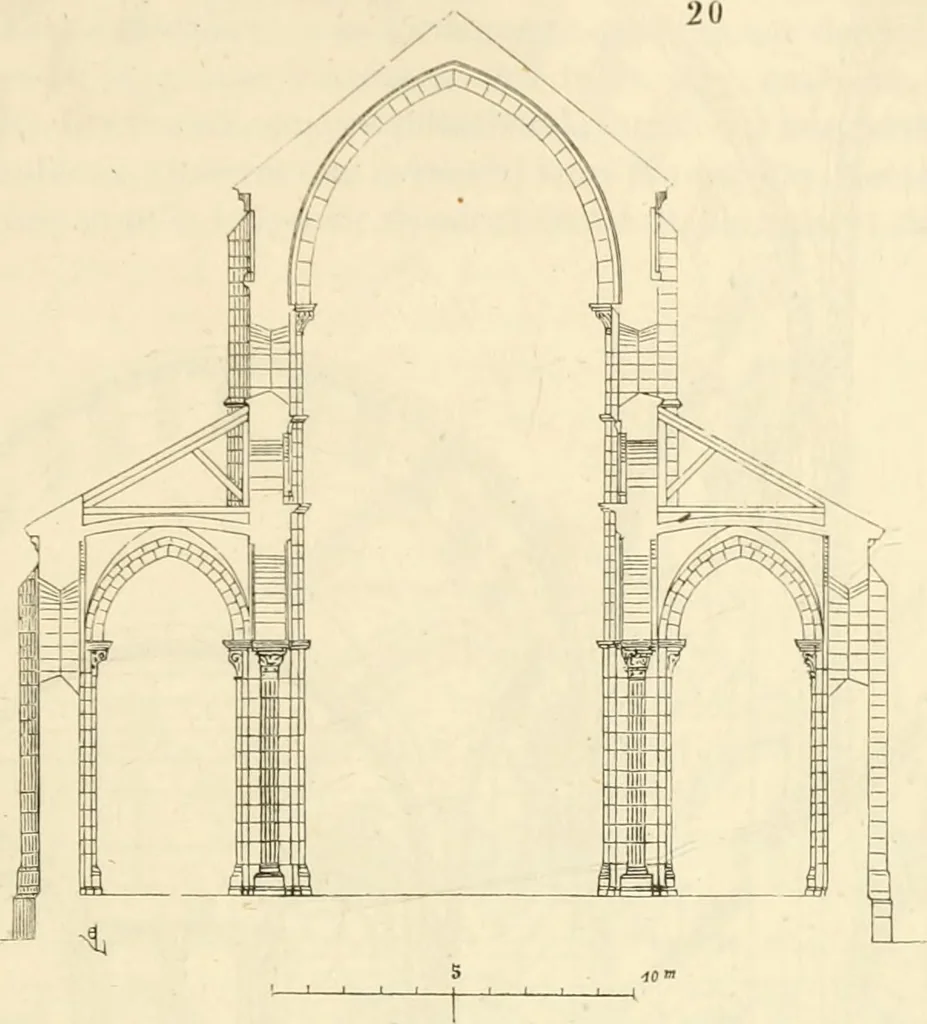 An illustration from Dictionnaire raisonné de l'architecture française du XIe au XVIe siècle, 1858, leaf 208