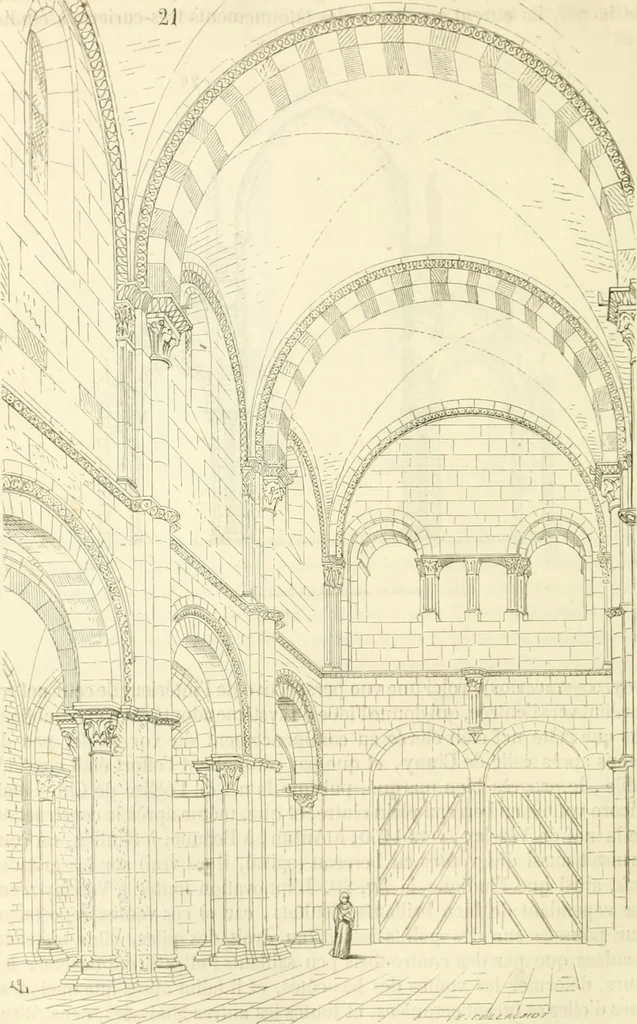 An illustration from Dictionnaire raisonné de l'architecture française du XIe au XVIe siècle, 1858, leaf 209
