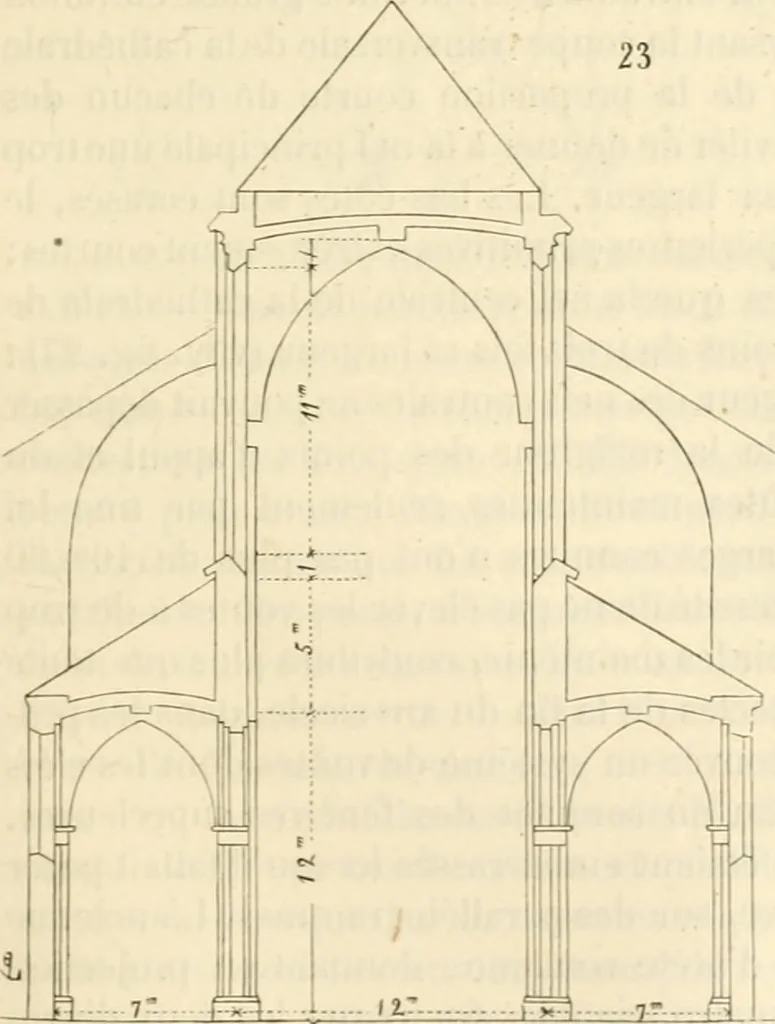 An illustration from Dictionnaire raisonné de l'architecture française du XIe au XVIe siècle, 1858, leaf 212
