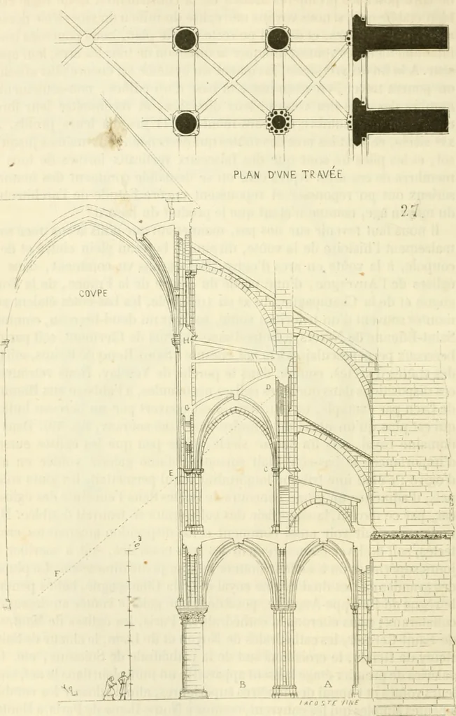An illustration from Dictionnaire raisonné de l'architecture française du XIe au XVIe siècle, 1858, leaf 217