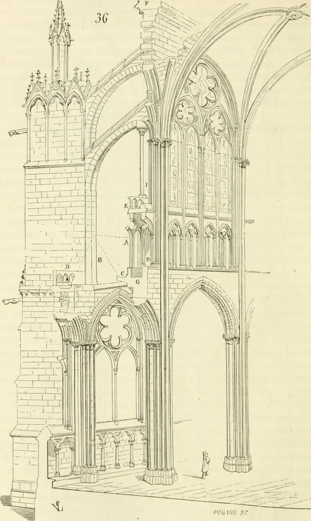 An illustration from Dictionnaire raisonné de l'architecture française du XIe au XVIe siècle, 1858, leaf 229
