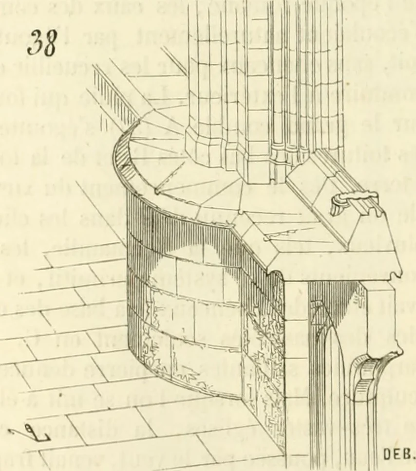An illustration from Dictionnaire raisonné de l'architecture française du XIe au XVIe siècle, 1858, leaf 231