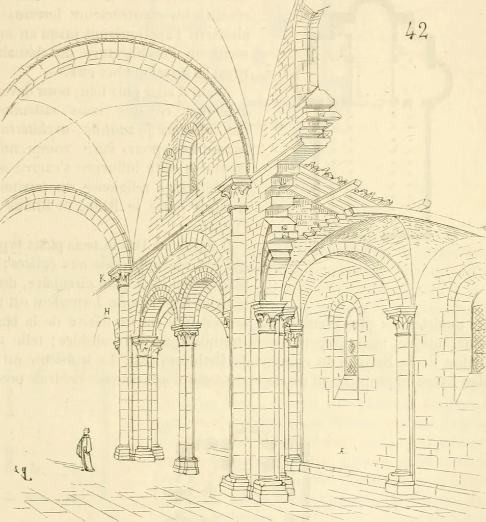 An illustration from Dictionnaire raisonné de l'architecture française du XIe au XVIe siècle, 1858, leaf 238