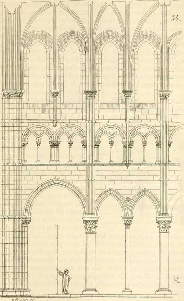 An illustration from Dictionnaire raisonné de l'architecture française du XIe au XVIe siècle, 1858, leaf 256