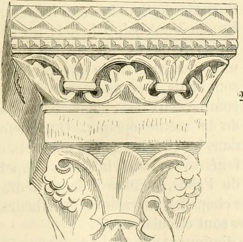 An illustration from Dictionnaire raisonné de l'architecture française du XIe au XVIe siècle, 1858, leaf 26