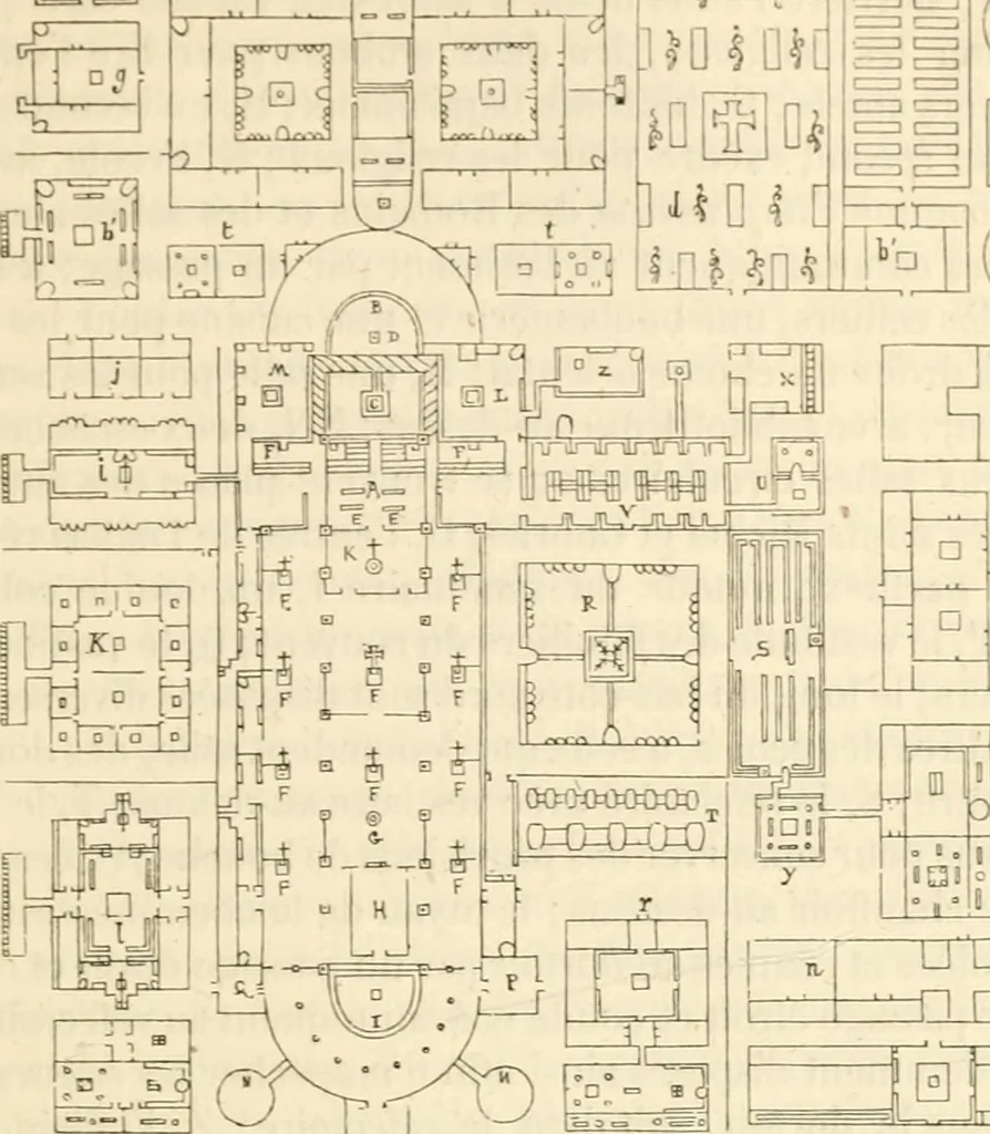 An illustration from Dictionnaire raisonné de l'architecture française du XIe au XVIe siècle, 1858, leaf 268