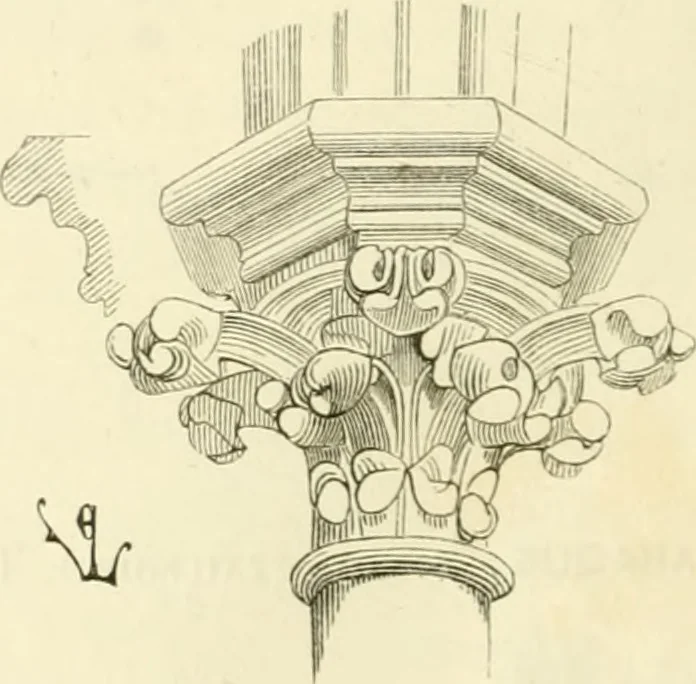 An illustration from Dictionnaire raisonné de l'architecture française du XIe au XVIe siècle, 1858, leaf 27