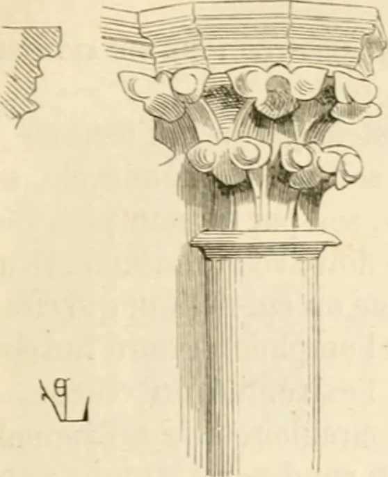 An illustration from Dictionnaire raisonné de l'architecture française du XIe au XVIe siècle, 1858, leaf 28