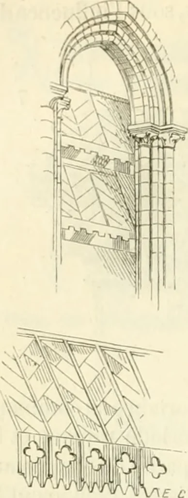 An illustration from Dictionnaire raisonné de l'architecture française du XIe au XVIe siècle, 1858, leaf 29