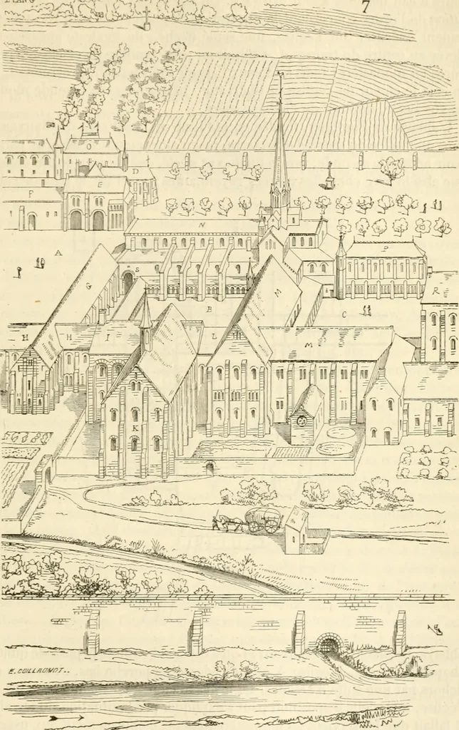 An illustration from Dictionnaire raisonné de l'architecture française du XIe au XVIe siècle, 1858, leaf 296