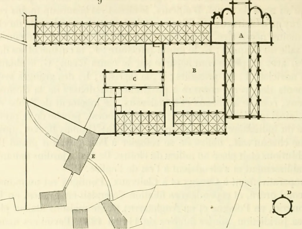 An illustration from Dictionnaire raisonné de l'architecture française du XIe au XVIe siècle, 1858, leaf 299