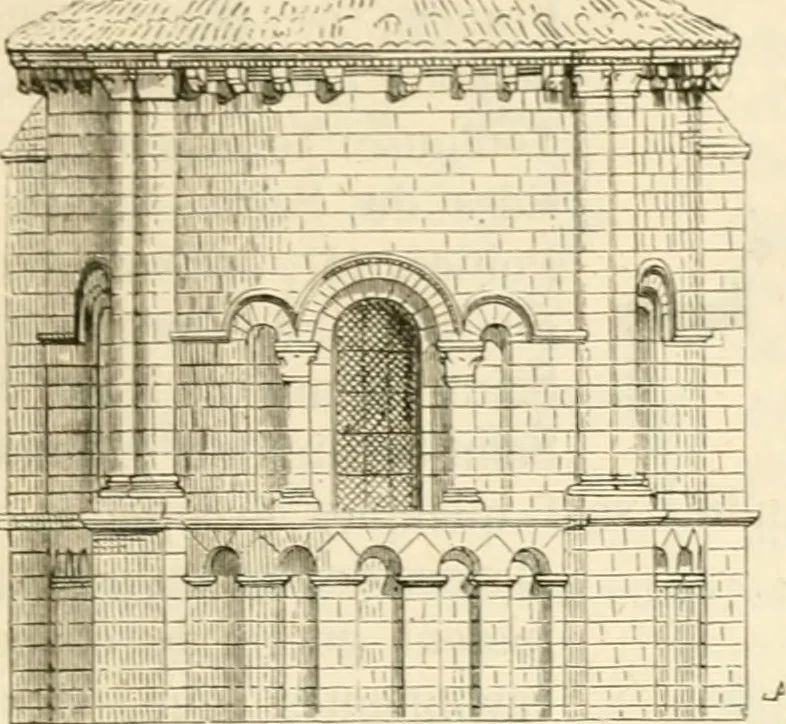 An illustration from Dictionnaire raisonné de l'architecture française du XIe au XVIe siècle, 1858, leaf 30