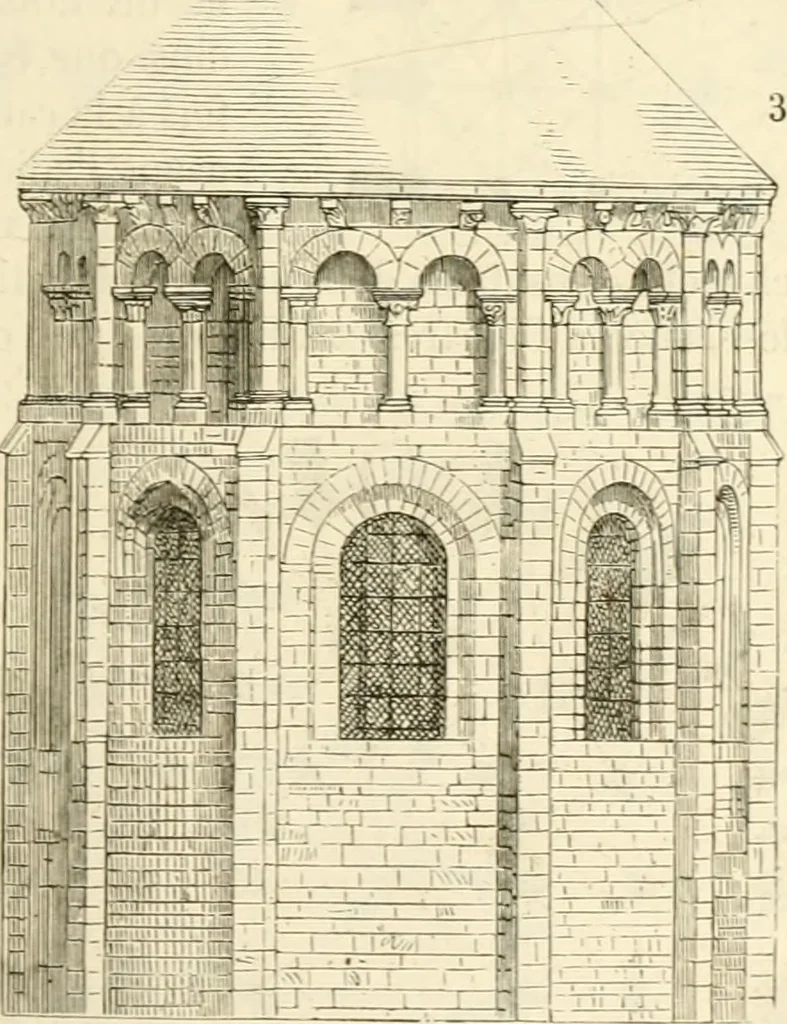 An illustration from Dictionnaire raisonné de l'architecture française du XIe au XVIe siècle, 1858, leaf 30