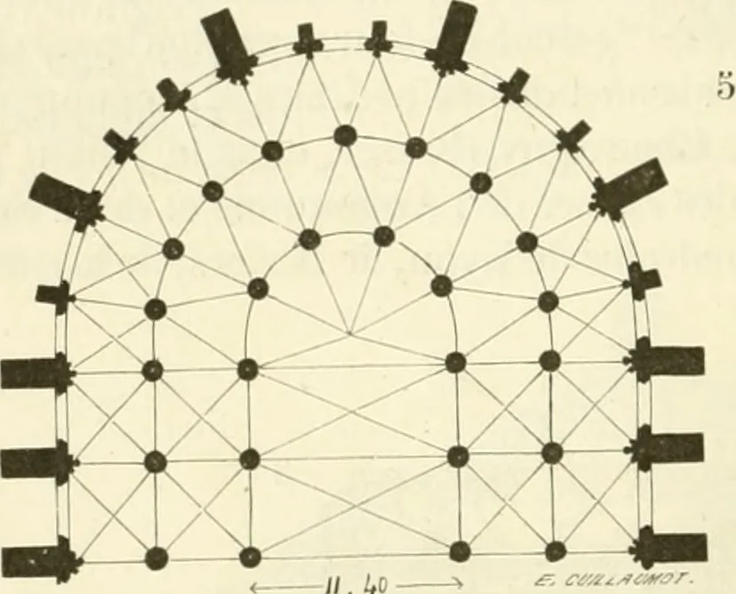 An illustration from Dictionnaire raisonné de l'architecture française du XIe au XVIe siècle, 1858, leaf 31