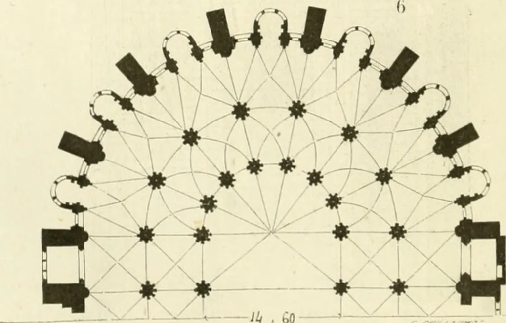 An illustration from Dictionnaire raisonné de l'architecture française du XIe au XVIe siècle, 1858, leaf 31