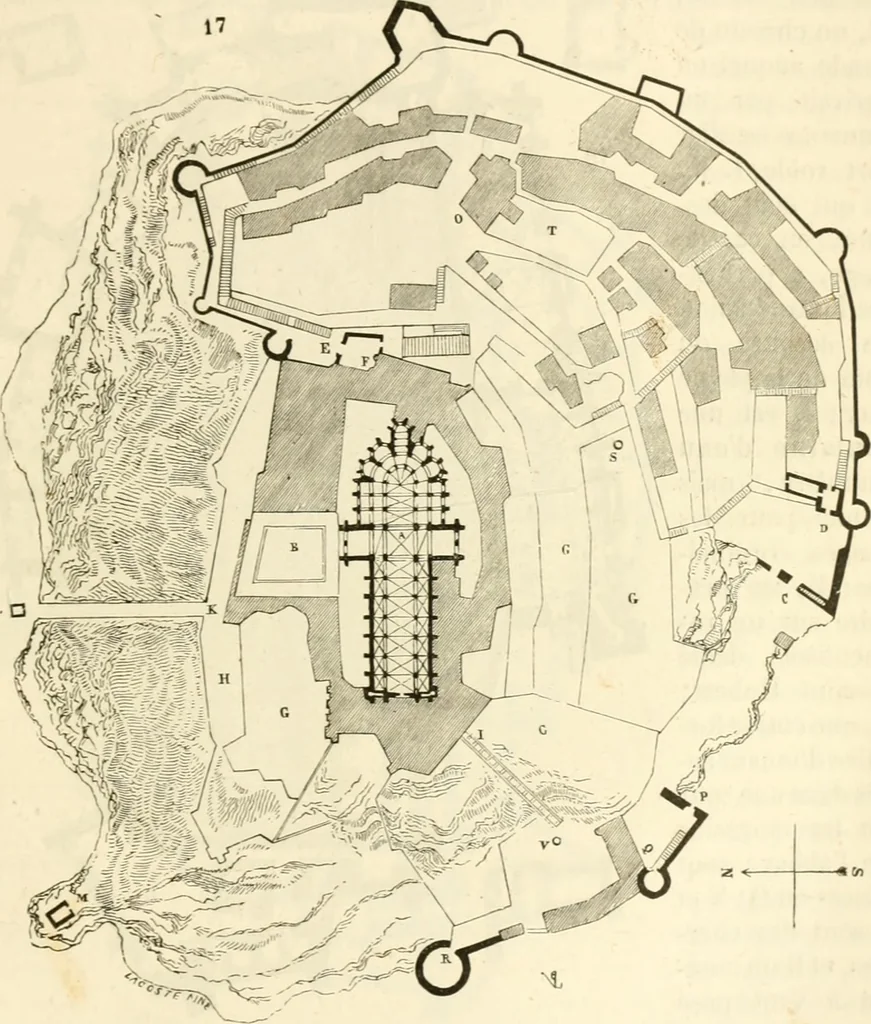 An illustration from Dictionnaire raisonné de l'architecture française du XIe au XVIe siècle, 1858, leaf 314