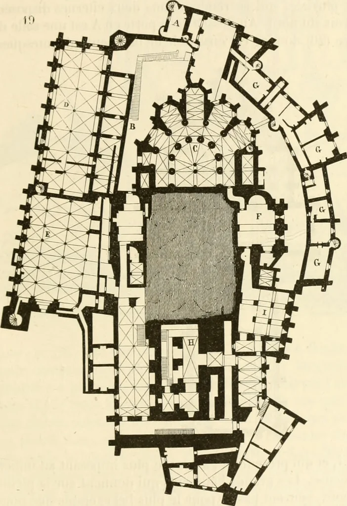 An illustration from Dictionnaire raisonné de l'architecture française du XIe au XVIe siècle, 1858, leaf 316