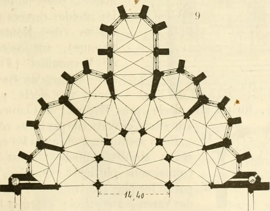 An illustration from Dictionnaire raisonné de l'architecture française du XIe au XVIe siècle, 1858, leaf 32