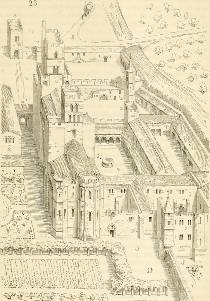 An illustration from Dictionnaire raisonné de l'architecture française du XIe au XVIe siècle, 1858, leaf 320