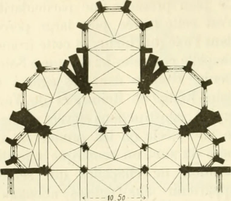 An illustration from Dictionnaire raisonné de l'architecture française du XIe au XVIe siècle, 1858, leaf 33