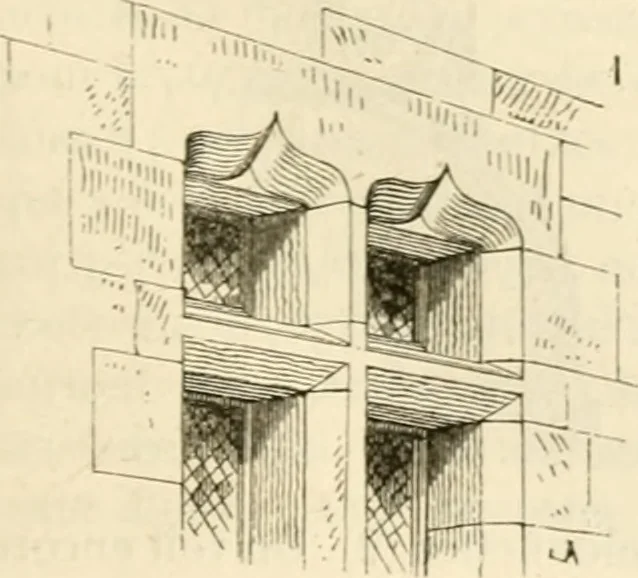 An illustration from Dictionnaire raisonné de l'architecture française du XIe au XVIe siècle, 1858, leaf 34
