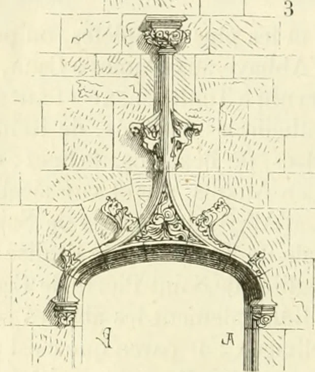 An illustration from Dictionnaire raisonné de l'architecture française du XIe au XVIe siècle, 1858, leaf 35