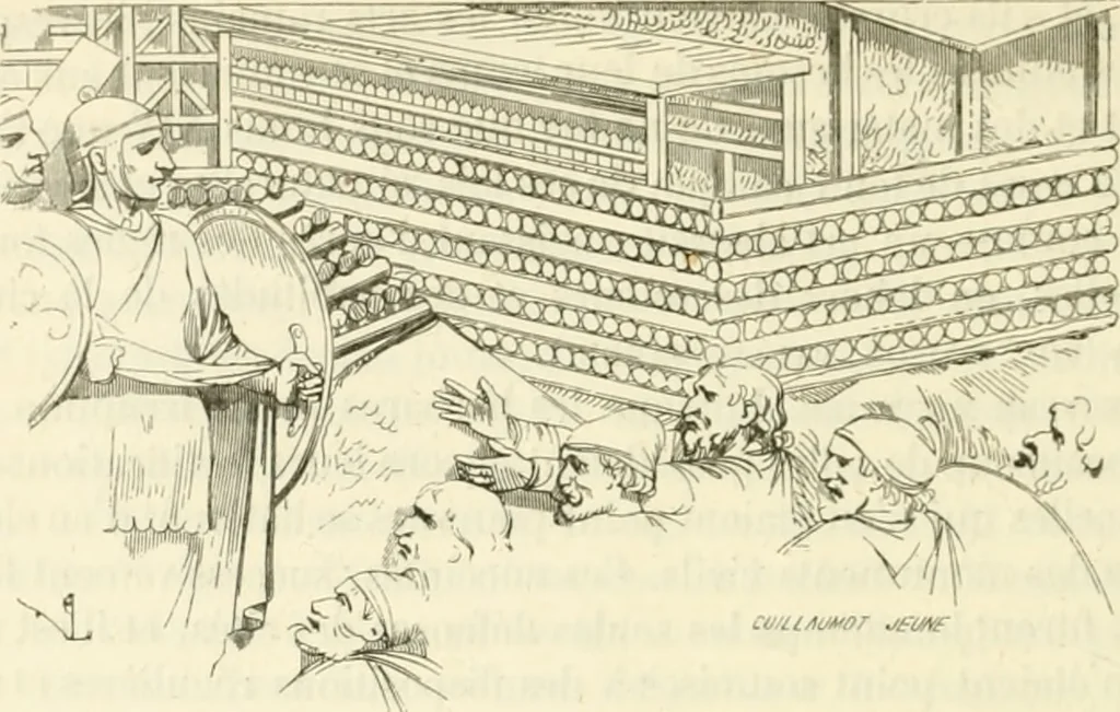 An illustration from Dictionnaire raisonné de l'architecture française du XIe au XVIe siècle, 1858, leaf 353