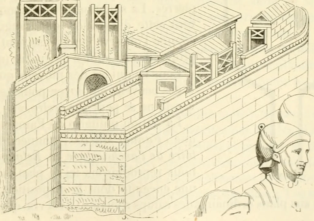 An illustration from Dictionnaire raisonné de l'architecture française du XIe au XVIe siècle, 1858, leaf 354
