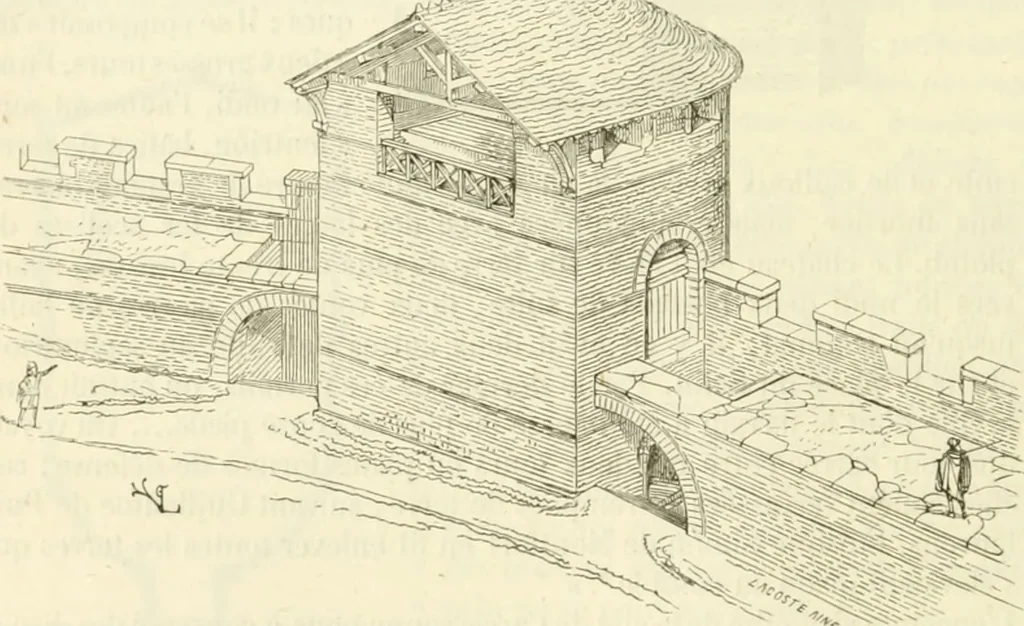 An illustration from Dictionnaire raisonné de l'architecture française du XIe au XVIe siècle, 1858, leaf 357
