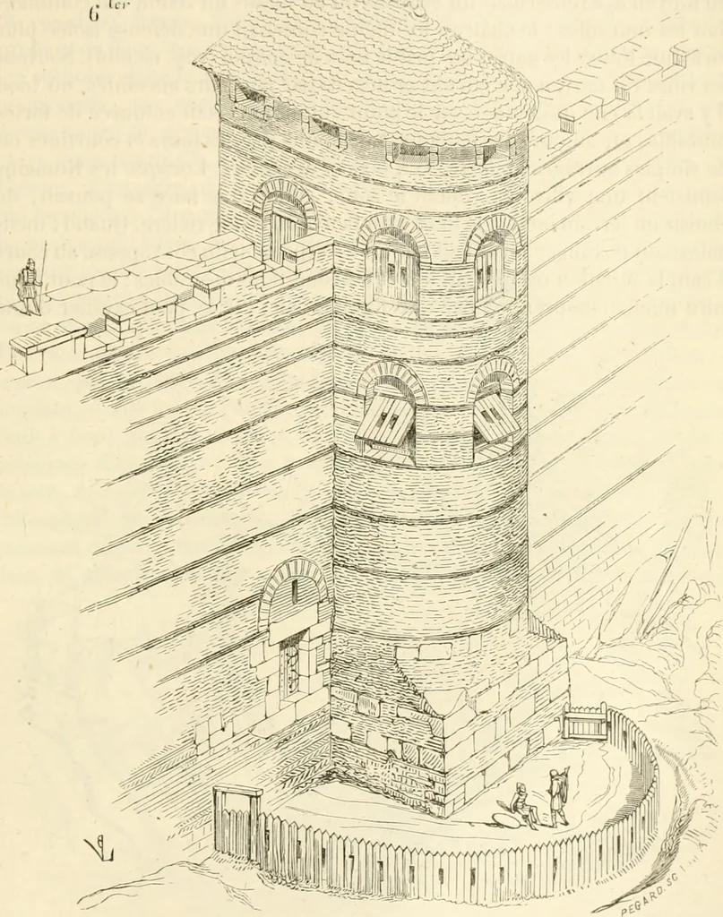 An illustration from Dictionnaire raisonné de l'architecture française du XIe au XVIe siècle, 1858, leaf 358