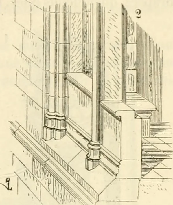An illustration from Dictionnaire raisonné de l'architecture française du XIe au XVIe siècle, 1858, leaf 38
