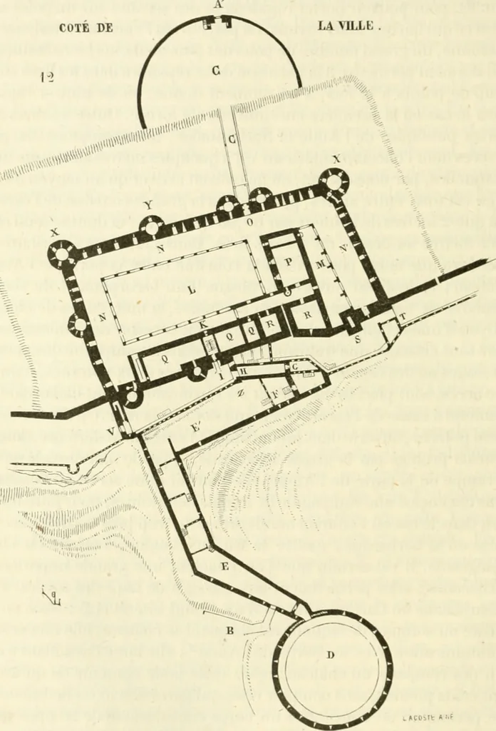 An illustration from Dictionnaire raisonné de l'architecture française du XIe au XVIe siècle, 1858, leaf 381