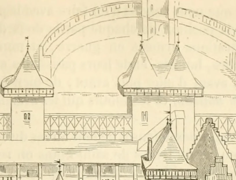 An illustration from Dictionnaire raisonné de l'architecture française du XIe au XVIe siècle, 1858, leaf 384