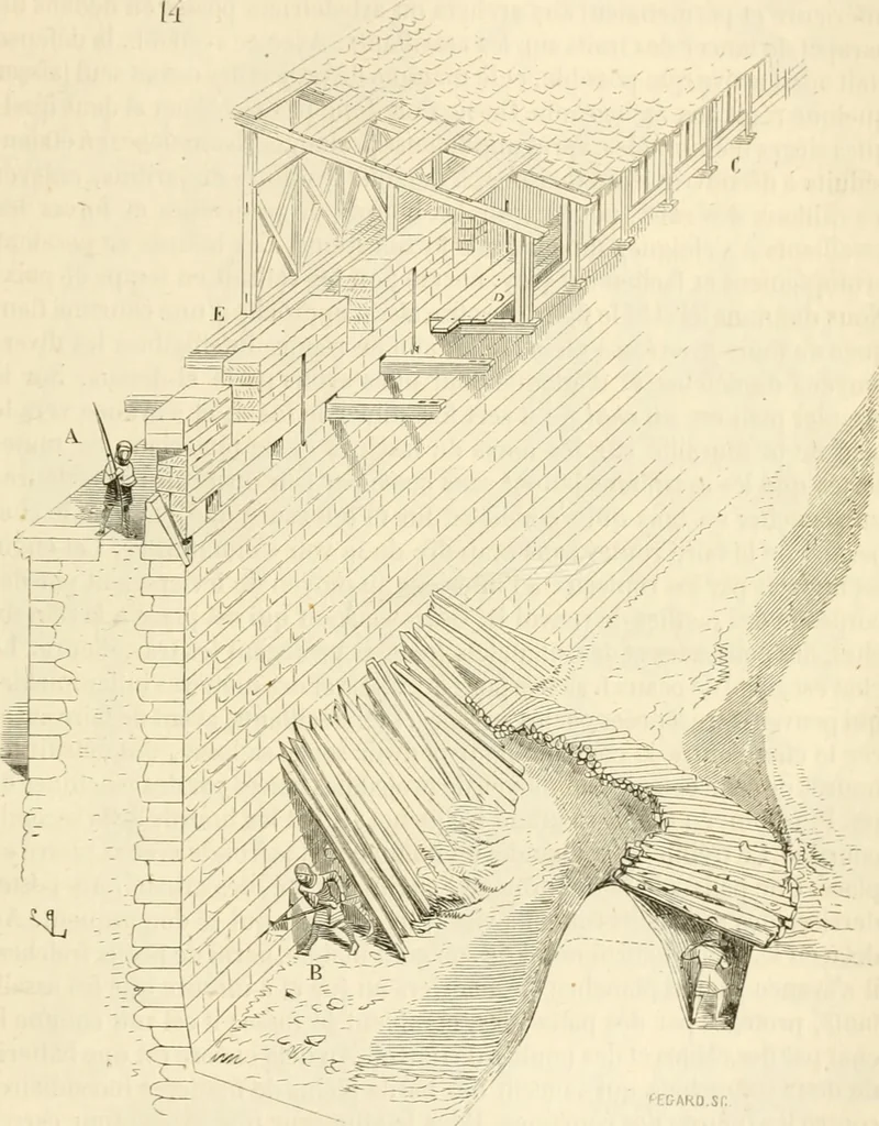 An illustration from Dictionnaire raisonné de l'architecture française du XIe au XVIe siècle, 1858, leaf 386
