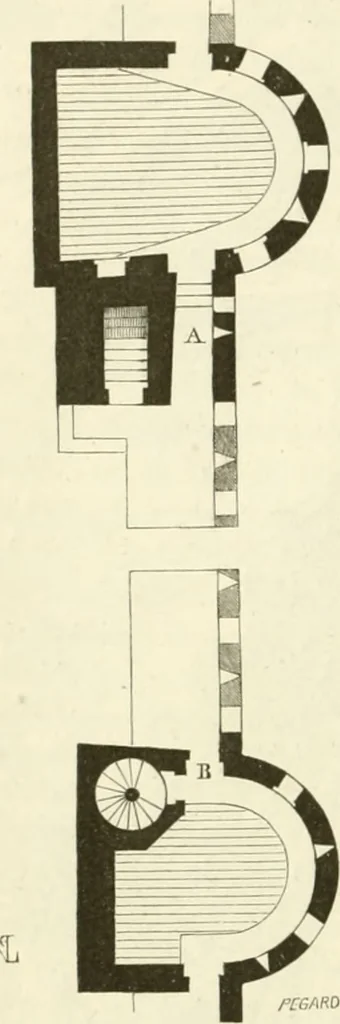 An illustration from Dictionnaire raisonné de l'architecture française du XIe au XVIe siècle, 1858, leaf 391