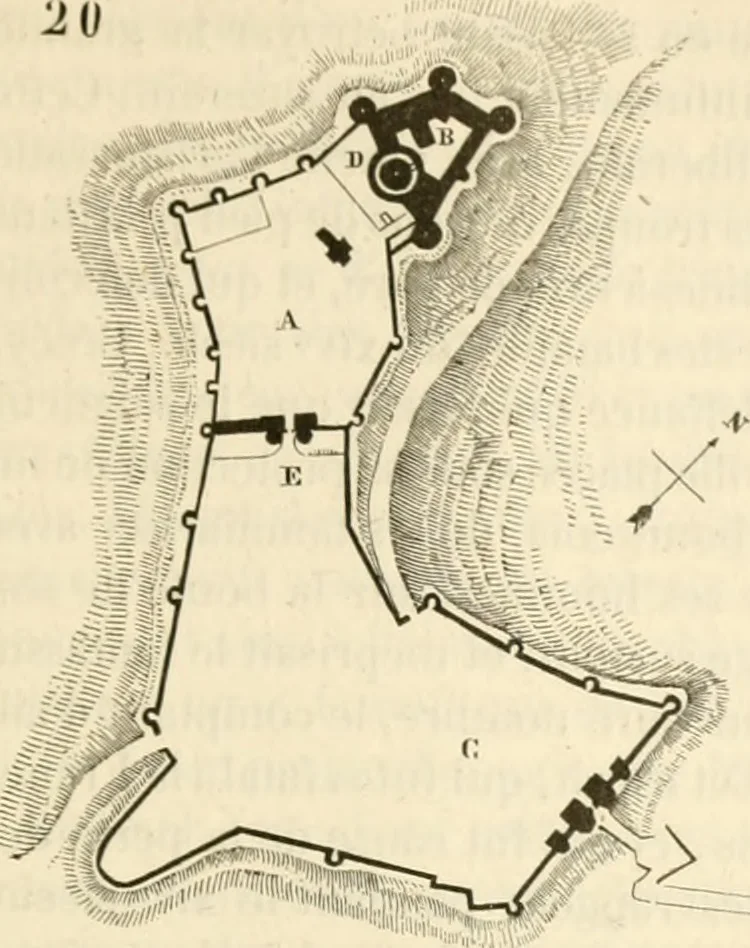 An illustration from Dictionnaire raisonné de l'architecture française du XIe au XVIe siècle, 1858, leaf 396