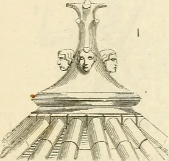 An illustration from Dictionnaire raisonné de l'architecture française du XIe au XVIe siècle, 1858, leaf 40