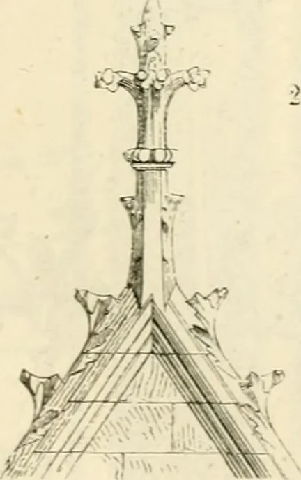 An illustration from Dictionnaire raisonné de l'architecture française du XIe au XVIe siècle, 1858, leaf 40