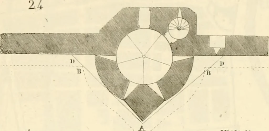 An illustration from Dictionnaire raisonné de l'architecture française du XIe au XVIe siècle, 1858, leaf 402