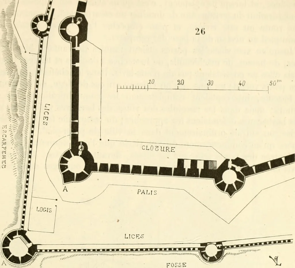An illustration from Dictionnaire raisonné de l'architecture française du XIe au XVIe siècle, 1858, leaf 404