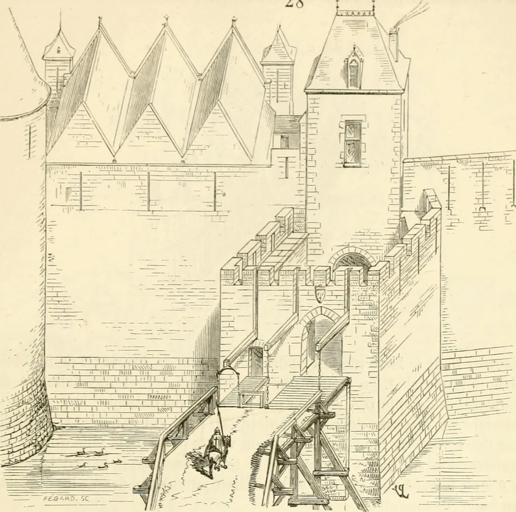 An illustration from Dictionnaire raisonné de l'architecture française du XIe au XVIe siècle, 1858, leaf 406