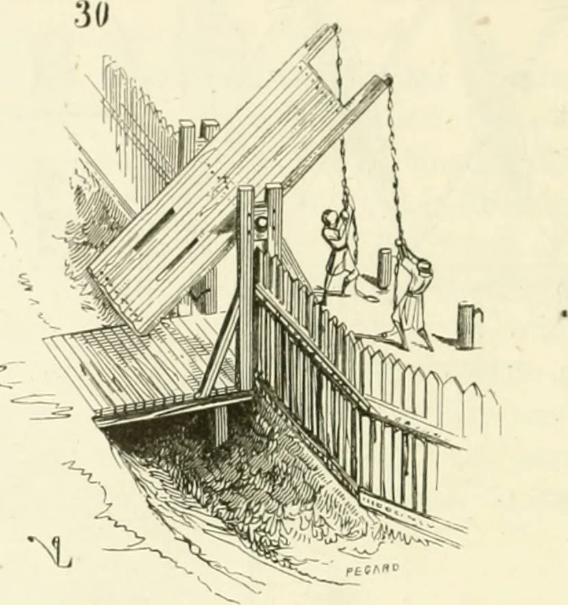 An illustration from Dictionnaire raisonné de l'architecture française du XIe au XVIe siècle, 1858, leaf 407
