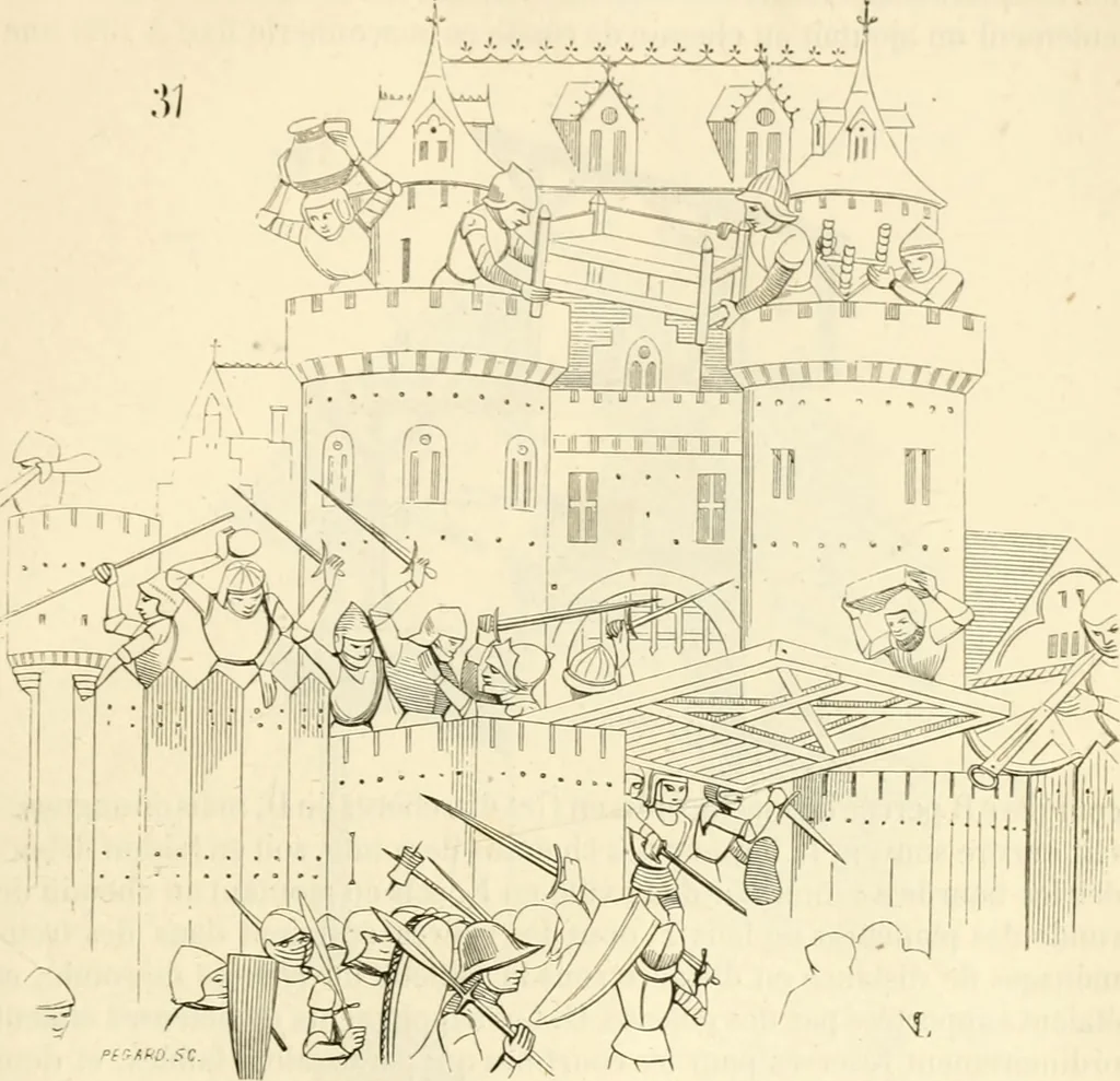 An illustration from Dictionnaire raisonné de l'architecture française du XIe au XVIe siècle, 1858, leaf 408