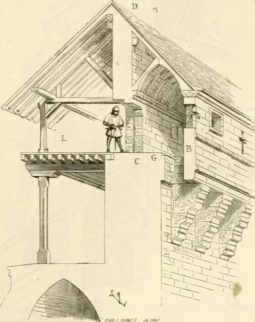An illustration from Dictionnaire raisonné de l'architecture française du XIe au XVIe siècle, 1858, leaf 410